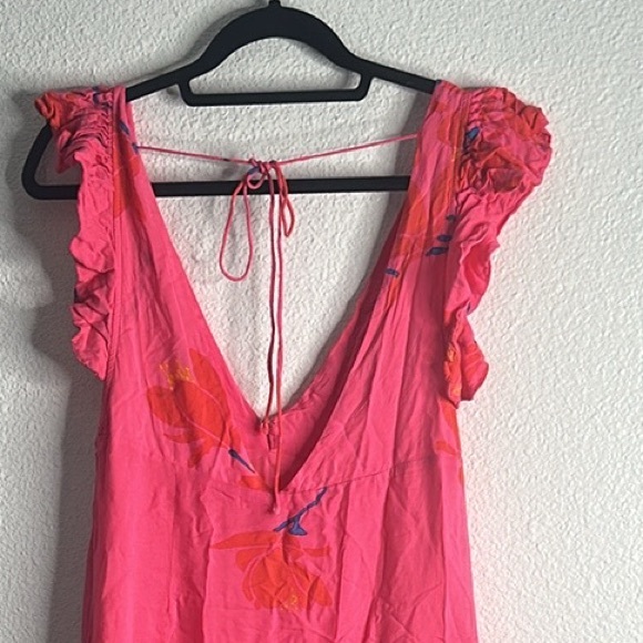 Free people she's A waterfall pink midi dress size 8 - Picture 8 of 11